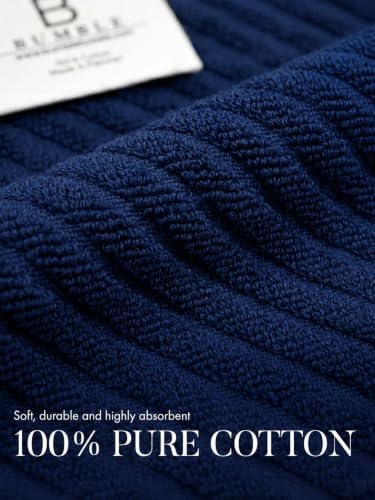 Bumble Kitchen Towels (6-Pack), 16"x25", 100% Cotton, Dish Towels Navy