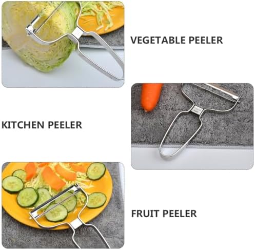 Sewroro 2pcs Stainless Steel Vegetable Peeler Fruit Peeler Set