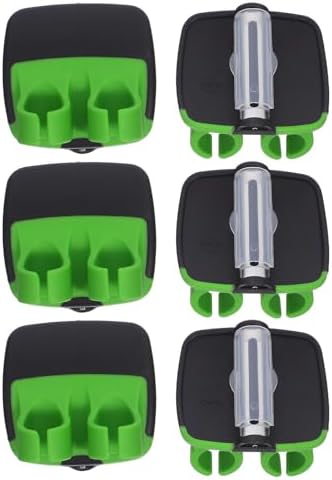 6pcs Palm Vegetable Peeler with Stainless Steel Blade, Green