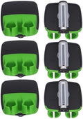 6pcs Palm Vegetable Peeler with Stainless Steel Blade, Green