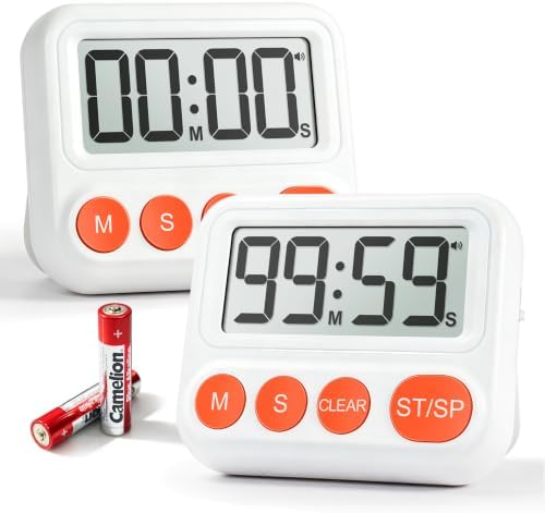 2 Pack Digital Timers for Classroom and Kitchen