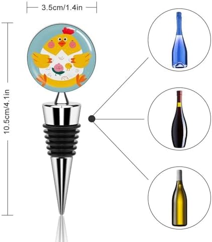 Funny Chick Wine Stopper Vacuum Alloy Wine Bottle Stopper Reusable