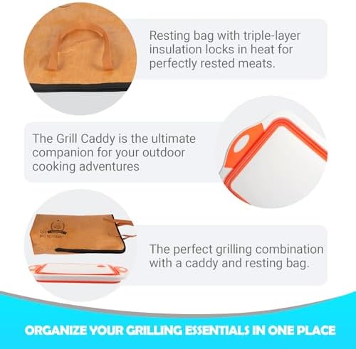 Collapsible BBQ Prep Tub & BBQ Resting Bag - Multi-Function Foldable