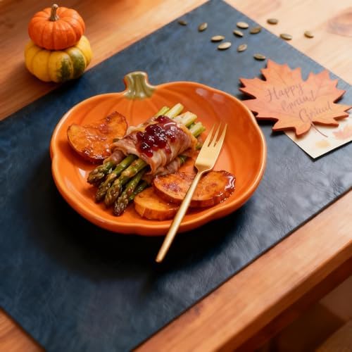 DOLOPL Placemats Set of 6, Reversible Dual-Color Faux Leather Place