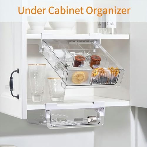vacane Under Shelf Organizer, Under Shelf Storage Drawer Pull Out