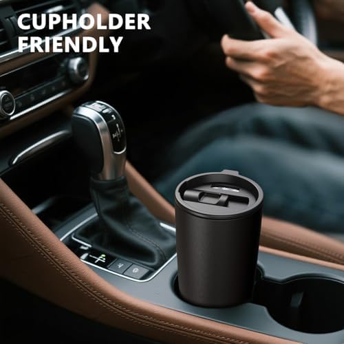 TILUCK 20 oz Insulated Coffee Tumbler with BPA-Free Lid