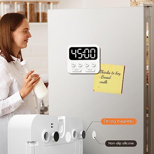 Digital Kitchen Timer with Stopwatch and Countdown Function