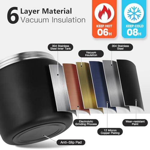 Thermo for Hot Food 40oz, Vacuum Insulated Food Jar for Adults