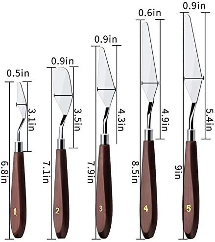 Cake Cream Spatula 5 Pieces/Set Stainless Steel Frosting Baking Pastry