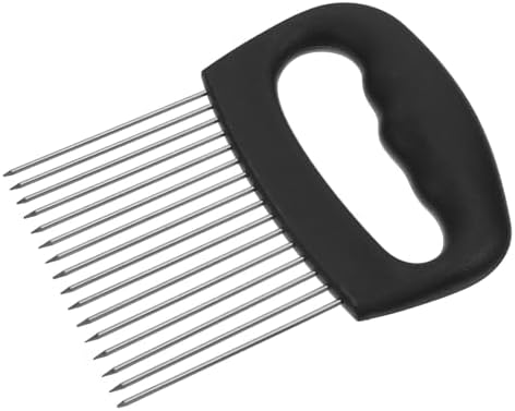 Stainless Steel Onion Holder for Slicing, Vegetable Egg Chopper