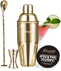KITESSENSU Cocktail Shaker Set, Stainless Steel Bartending Kit with