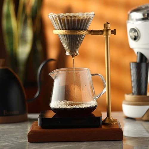 FABULETTA Adjustable For Pour Over Stand Coffee Station with Wooden