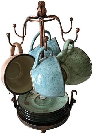 Creation Core Vintage Bronze Iron Coffee Cup Holder Storage Premium