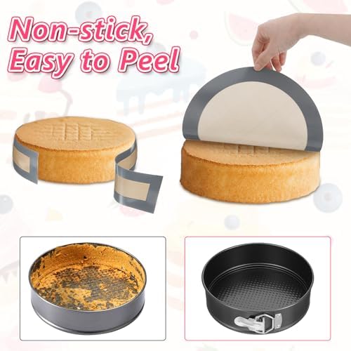 Springform Cake Pans with Silicone Baking Mat and Liners