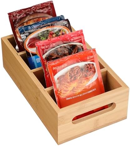 BSTKEY Seasoning Packet Organizer, Food Storage Organizer with 4