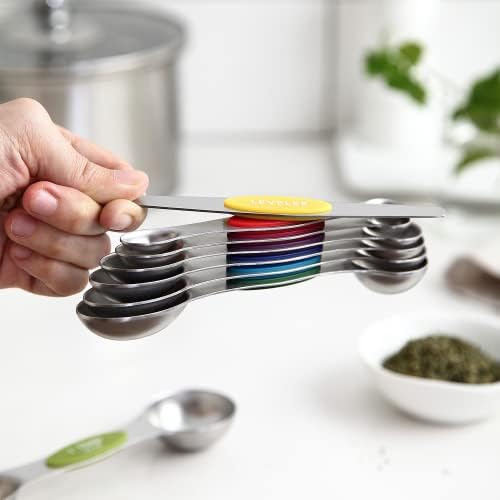 Spring Chef Stainless Steel Measuring Cups & Magnetic Measuring Spoons