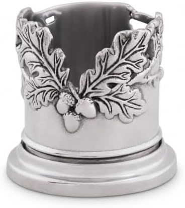Arthur Court Forest Oak Leaf Wine Coaster Sand Cast Aluminum 6 Inch