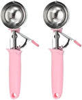 uxcell 2pcs Cookie Scoops, Ice Cream Scoop with Trigger for Baking