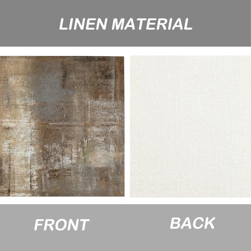 Brown and Gray Placemats Set of 4, Modern Abstract Place Mats