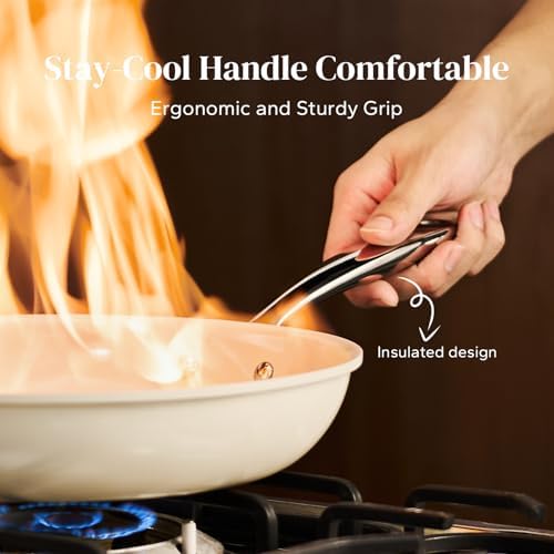 Redchef Non Stick Ceramic Frying Pans, Non Toxic Skillets, 8/9.5/11