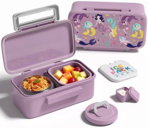 JXXM Lunch Box for Kids With 8oz Soup Thermo, Leak-proof Lunch