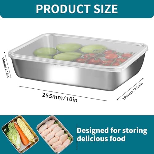 GIUOIDUO stainless steelFood Storage Containers setsstorage box with