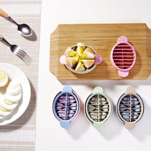 Wheat Stalk Egg Slicer PP Food Cutting Tool for Uniform Wedges