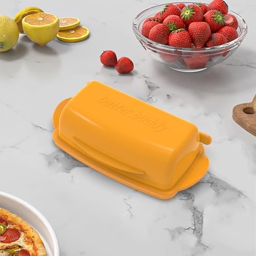 Butter Dishes with Lid for Countertop Refrigerator, Plastic Butter