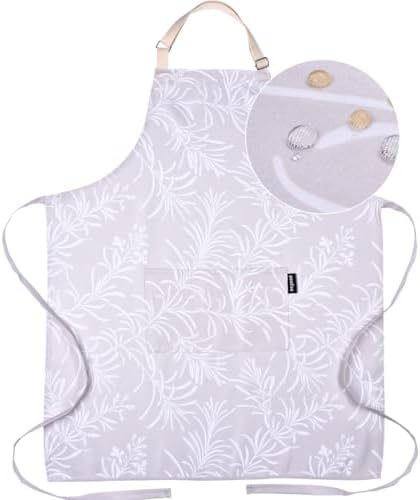 Adjustable Cooking Aprons for Women with Pockets| Poly-Cotton