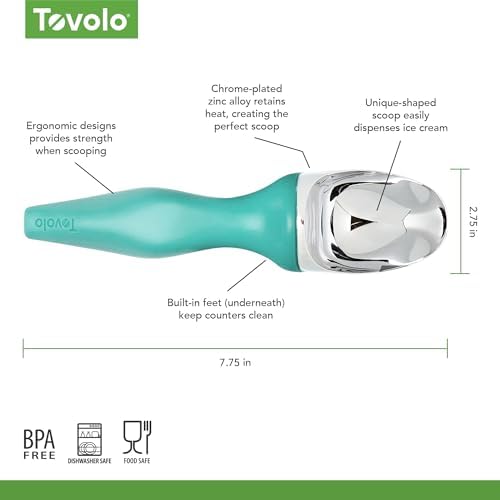 Tovolo Ice Cream Scoop Tropical Breeze Seafoam Green Dishwasher Safe