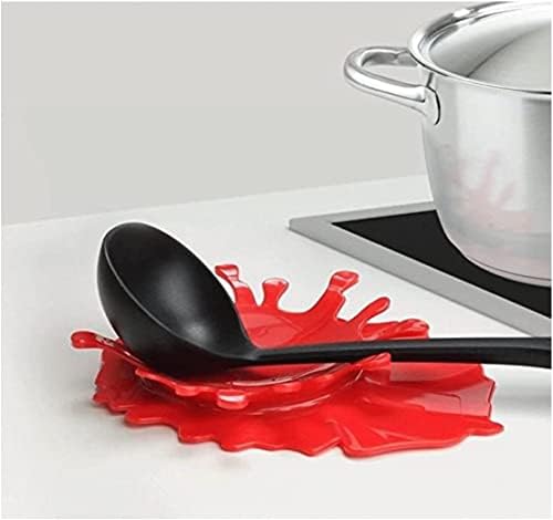 Spoon Rest Holder Silicone Ketchup Shape Holders Splash Spoon Rest by