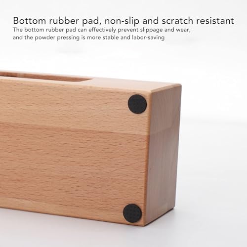 Wooden Coffee Tamping Station, Wood Coffee Filter Tamper Holder Wooden