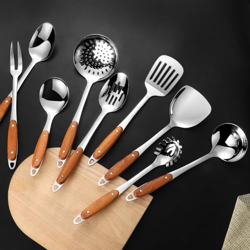 304 Stainless Steel Cooking Utensils Set, 9-Piece