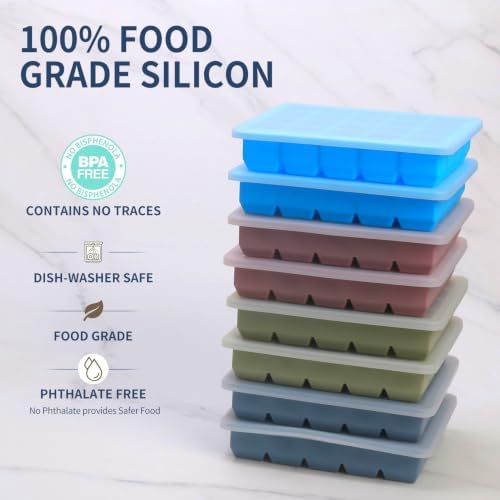 1 Tbsp Silicone Freezer Molds, Silicone Food Freezer Tray