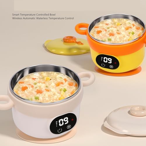 Asixxsix Baby Food Warmer, Rechargeable Waterless Heating Heated Lunch