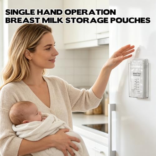 Magnetic Breastmilk Storage Bag Organizer, Breast Milk Bags Holder for