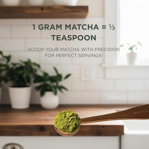 Golden Stainless Steel Matcha Measuring Spoon 1 Gram (1/2 Teaspoon)