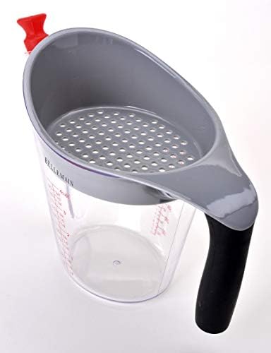 Bellemain 4-Cup Fat Separator/Measuring Cup with Strainer & Fat