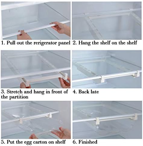 Pull Out Refrigerator Drawer Organizers Fridge Shelf Holder Storage