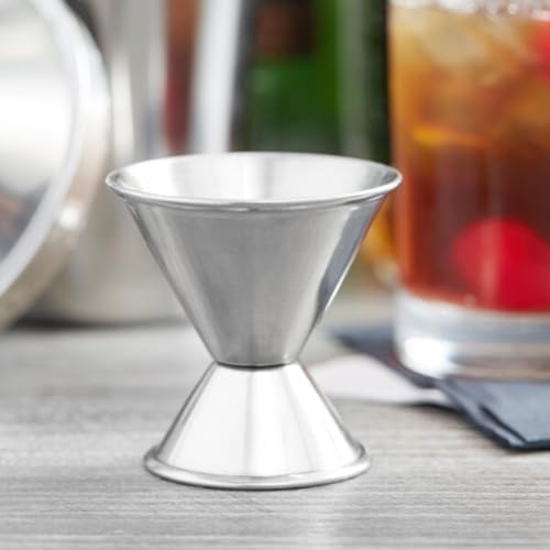 Soro Essentials- 1/2 oz / 1 oz Stainless Steel Jigger Set of 2- Double