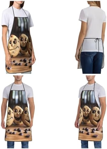 Chocolate Chip- Aprons For Women & Men,Chef Apron,Adjustable Bib