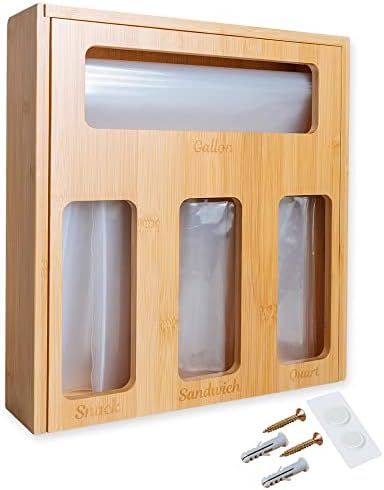 Plastic Bag Storage Organizer for Kitchen Drawer - Bamboo Baggy