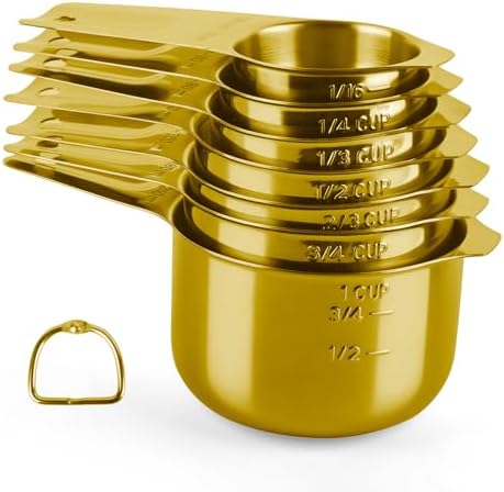 Magnetic Measuring Spoons Set Stainless Steel with Leveler, Stackable