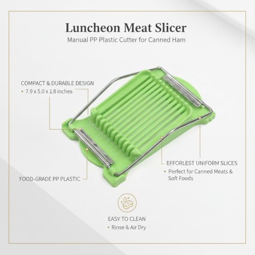 Manual Luncheon Meat Slicer for Canned Ham, Eggs & Avocados - PP