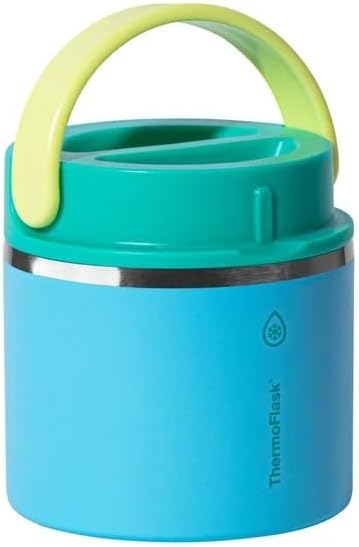 ThermoFlask 20 oz Insulated Food Jar, 2-Pack, Pink and Blue, Hot 12
