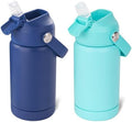 Kerilyn 12oz Kids Water Bottle 2 Pack, Stainless Steel Insulated Water