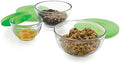Libbey Baker's Basics 3-Piece Glass Mixing Bowl Set with Plastic Lids