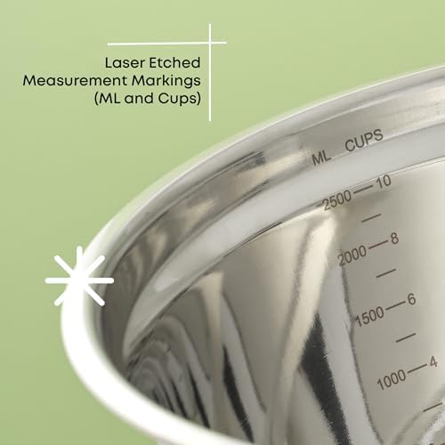 JoyJolt Stainless Steel Mixing Bowls with Airtight Lids, 7 Piece