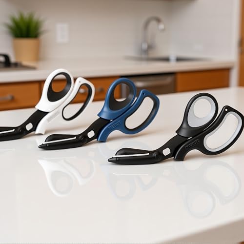 MEUUT All Purpose Scissors 8 Inch 3 Pack utility scissor for Heavy