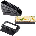 6Pcs Mini Tart Pan 4-Inch with Removable Bottom, Non Stick Carbon